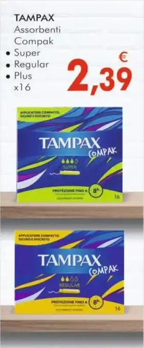 TAMPAX Assorbenti Compak Super Regular Plus x16