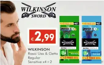 WILKINSON Rasoi Usa & Getta Regular Sensitive x4+2