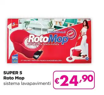 La Saponeria SUPER 5 Roto Mop sistema lavapavimenti offerta