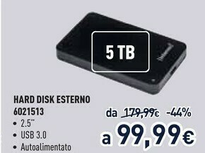 Unieuro Intenso Hard Disk Esterno 6021513 offerta