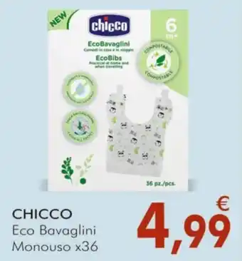 CHICCO Eco Bavaglini Monouso x36