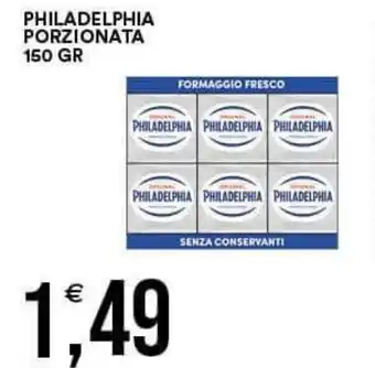 Vantaggio Cash&Carry PHILADELPHIA PORZIONATA 150 GR offerta