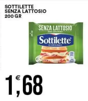 Vantaggio Cash&Carry SOTTILETTE SENZA LATTOSIO 200 GR offerta
