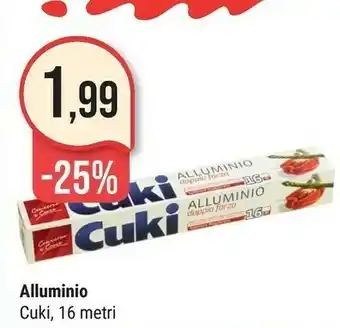 Supermercati Gulliver Cuki Alluminio offerta