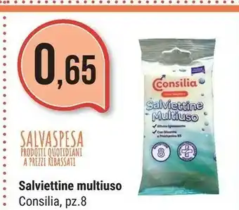 Supermercati Gulliver Consilia Salviettine Multiuso offerta