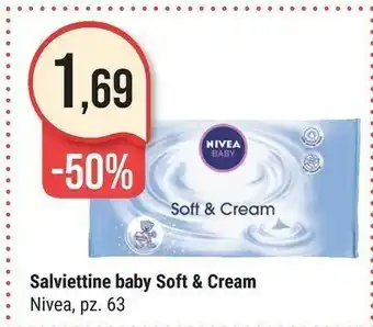 Supermercati Gulliver Nivea Salviettine Baby Soft & Cream offerta