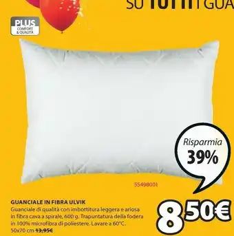 JYSK Jysk Guanciale In Fibra Ulvik offerta