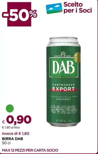 Unicoop BIRRA DAB 50 cl offerta