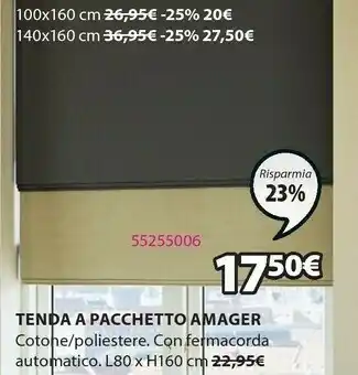 JYSK Jysk Tenda A Pacchetto Amager Cotone / Poliestere offerta