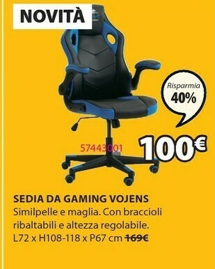 Sedia Da Gaming Vojens