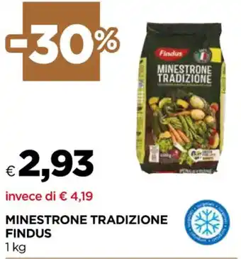 Unicoop MINESTRONE TRADIZIONE FINDUS 1 kg offerta
