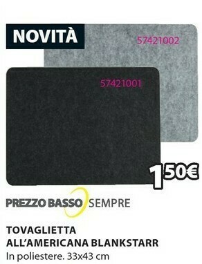 JYSK Tovaglietta All'americana Blankstarr offerta