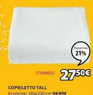 JYSK Jysk Copriletto Tall offerta