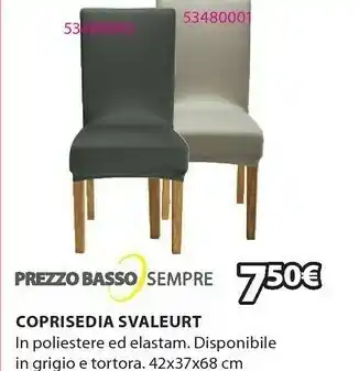 JYSK Svaleurt Coprisedia In Poliestere Ed Elastam 42x37x68 Cm offerta