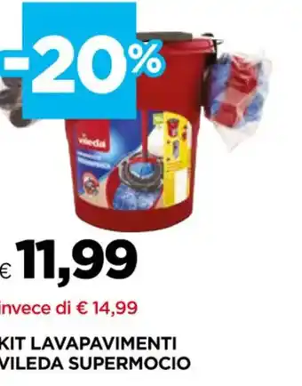 Unicoop KIT LAVAPAVIMENTI VILEDA SUPERMOCIO offerta