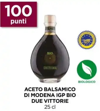 Unicoop ACETO BALSAMICO DI MODENA IGP BIO DUE VITTORIE 25 cl offerta