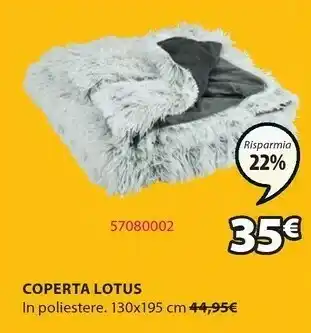 JYSK Jysk Coperta Lotus In Poliestere offerta