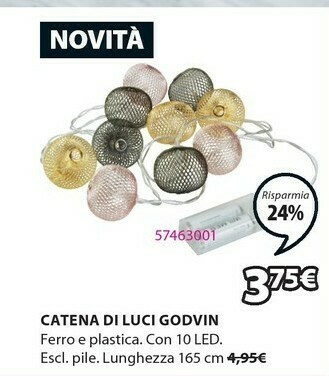 JYSK Catena Di Luci Godvin offerta