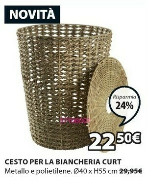 JYSK Cesto Per La Biancheria Curt offerta