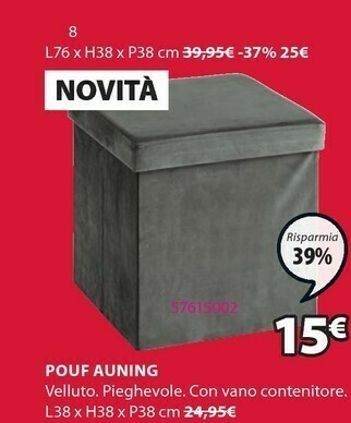 JYSK Pouf Auning offerta