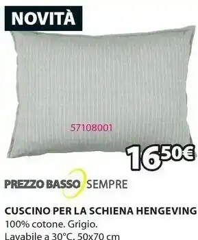 JYSK Jysk Cuscino Per La Schiena Hengeving offerta