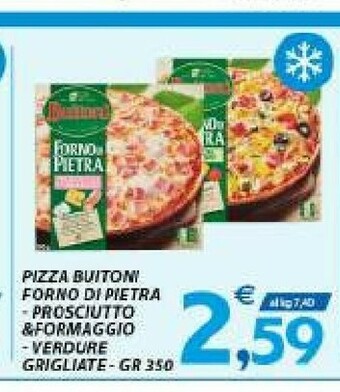 Vivo Supermercati Buitoni Pizza Forno Di Pietra Prosciutto & Formaggio offerta