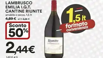 Coop Cantinè Lambrusco offerta