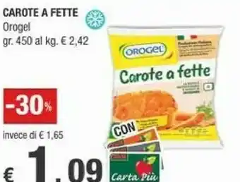 Crai Orogel Carote A Fette 450 G offerta