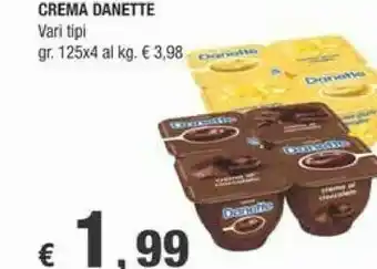 Crai Danone Danette Crema Alla Vaniglia 500 G(ml) offerta