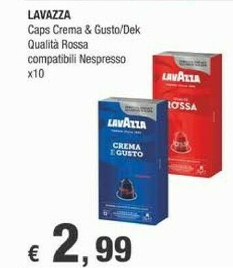 Crai Lavazza Caps Crema offerta