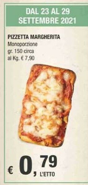 Crai Pizzetta Margherita Monoporzione offerta