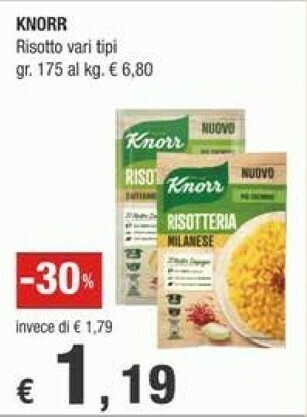 Crai Knorr Risotto offerta