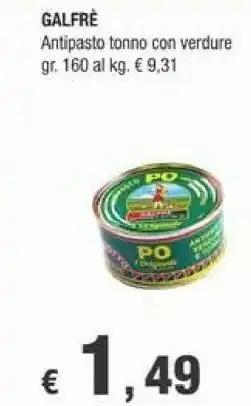 Crai Galfre Antipasto Tonno Con Verdure 160 G offerta
