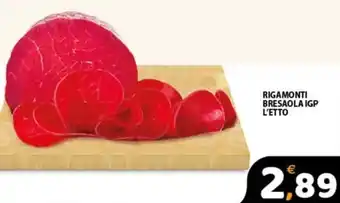 Premium Supermercati RIGAMONTI BRESAOLA IGP L'ETTO offerta