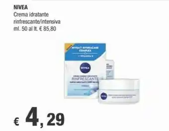 Crai Nivea Crema Idratante Rinfrescante offerta