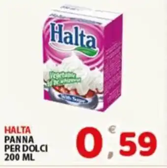 Premium Supermercati HALTA PANNA PER DOLCI 200 ML offerta