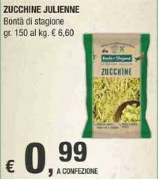 Crai Bonta Di Stagione Zucchine Julienne offerta