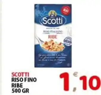 Premium Supermercati SCOTTI RISO FINO RIBE 500 GR offerta