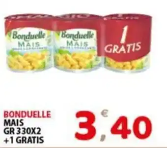 Premium Supermercati BONDUELLE MAIS GR 330X2 +1 GRATIS offerta