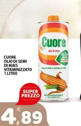 Premium Supermercati CUORE OLIO DI SEMI DI MAIS VITAMINIZZATO 1 LITRO offerta
