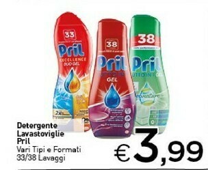 Crai Pril Detersivo lavastoviglie offerta