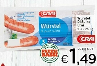 Crai Wurstel offerta