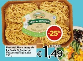 Crai La pasta di camerino Pasta all'uovo offerta