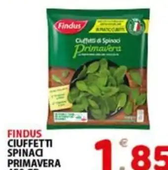 FINDUS CIUFFETTI SPINACI PRIMAVERA 450 GR