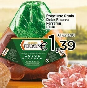 Crai Ferrarini Prosciutto cotto offerta