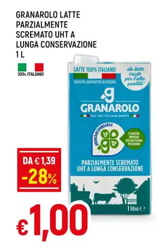 Galassia GRANAROLO LATTE PARZIALMENTE SCREMATO UHT A LUNGA CONSERVAZIONE 1L offerta