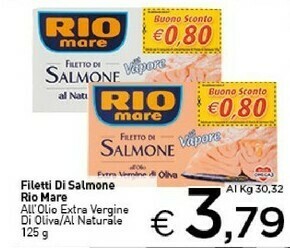 Crai Rio Mare Filetti di salmone offerta