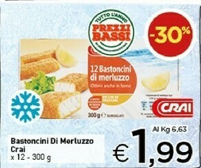 Crai Bastoncini di pesce offerta