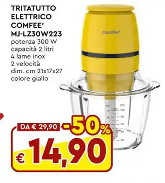 Galassia TRITATUTTO ELETTRICO COMFEE' MJ-LZ30W223 offerta