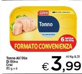 Crai Tonno offerta